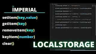LocalStorage Functions - JS/javascript