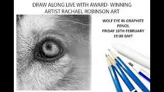 Learn to draw a Wolf Eye in graphite Pencil easy for beginners