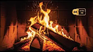 🔥 Cozy Crackling Fireplace 24/7 LIVE with Burning Logs and Crackling Fire Sounds for Peaceful Sleep