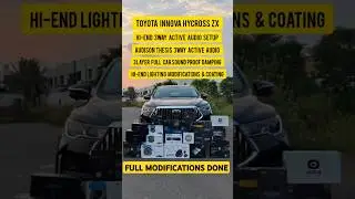 TOYOTA INNOVA HYCROSS ZX - Audio | Damping & Lighting Modifications 20 Laksh Budget #afto #innova
