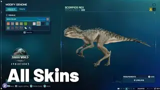 ALL Scorpios Rex Skins! | Jurassic World Evolution 3 | No Commentary