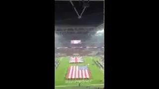 UK National Anthem -  NFL International Series Cowboys Vs Jaguars - Remembrance 9th Nov 2014