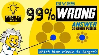 99% GIVES WRONG ANSWER | Only genius can solve these 30 puzzles | Genius Pro | Do not trust your eye