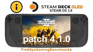Helldivers 2 (patch 4.1.0) on Steam Deck OLED with Steam OS 3.8