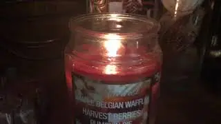Perfect Harvest- Candle 🍁 Maple Belgium Waffles,Harvest Berries&Pumpkin Pie*Review(Dollar General)