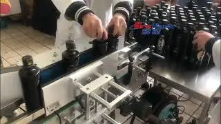 MPC-AS Automatic round bottle labeling machine for glass bottle soy sauce bottle