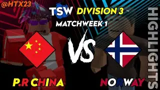 China VS Norway HIGHLIGHTS | Touch Soccer World (TSW) | Division 3