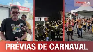 As prévias de carnaval já começam a agitar a cidade