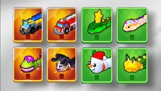 Snake Clash: .iO From Level 1400 to Level 2400 All BOSS Fight #09