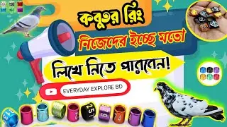 BEST PIGEON LEG TAG RING ✅ |KOBUTOR TAG RING| কবুতর পাখির রিং| ইচ্ছেমতো লিখে  নিতে পারবেন  #pigeon