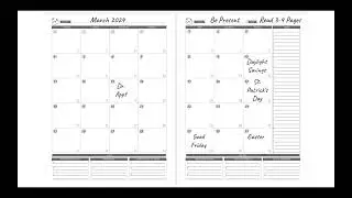 Weekly Mental Health Planner - Monthly Guide