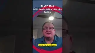 Software Testing Myth #11  COTS Products Don't Need to be Tested #softwaretesting #shorts #cots