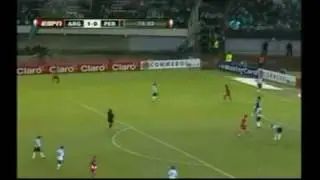 Argentina  2  vs Peru  1  - Eliminatorias a sudafrica 2010 ---10 de octubre del 2009