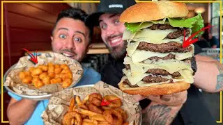 O BIZARRO LANCHE GIGANTE DE 9 CARNES DO FASTFOOD AMERICANO QUE NINGUÉM MOSTROU ANTES