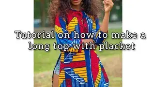 DIY Long Top With Placket And Side Slits