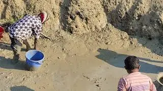 Waist-deep mud tells the story of village fishing.&rdquo;#fishing 