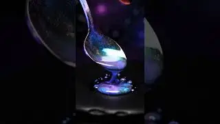 Melting Magic: Cosmic Liquid Metal Spoon Macro ASMR #ASMR #macro #satisfying #cosmic #melting