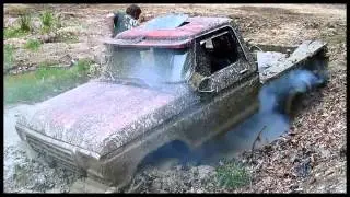 (#19) FORD FLAT BED (LATE 70'S DEFINITELY MUDDING FREESTYLE HERE AT DIAMOND S MUDBOG /SPRING 2013