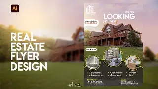 professional flyer design illustrator |  illustrator tutorial  | Creator ninety|