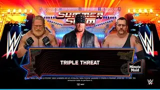 WWE 2K25 : Brock Lesnar vs Undertaker vs Big Show: TRIPLE THREAT! | WWE 2K25