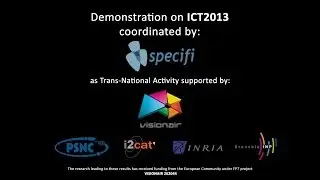 Networked Art Performance on ICT2013 by SPECIFI and VISIONAIR