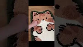 Adorable Cat Adds Charm to Your Space! #creative #rug #carpet #cutecat #cat