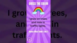 Guess This Before Time Runs Out ⏳- #Color Edition [5]