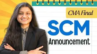 Free CMA Final SCM Classes | Jun/Dec 2026