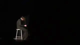 Robbie Savage playing piano at the 2010 Montville High Tallent Show