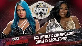 WWE 2K25 - GIULIA VS LASH LEGEND [FOR THE NXT WOMENS TITLE] | NXT Battleground