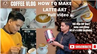 How to make coffee latte art for the first time /full video #latteart #tulip #coffeeart #coffeelover