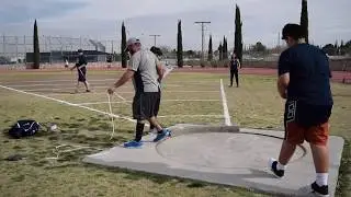 TRACK 8th Grade Boys Shotput at Eastwood MS (El Paso Texas 2018)