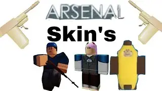 Im showing all my favorite and least favorite arsenal skins (Roblox arsenal)