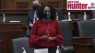 MPP Hunter asks about childcare