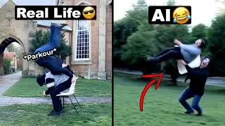 AI Parkour vs Real Life Compilation 6