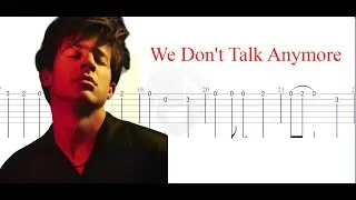 We Don't Talk Anymore | Simple Lead Guitar | Easy Solo + TAB