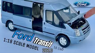 [Review] M&ocirc; H&igrave;nh Xe 16 Chỗ JMC-Ford Transit (V348) LX 2010 1:18 Dealer Paudi