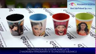 Wykonywanie nadruku na kubku Latte w technologii sublimacji