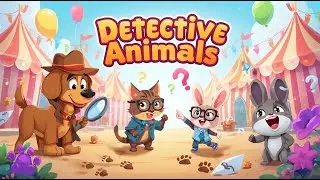 🐾 Detective Animals solve the Great Circus Mysteryl Fun Adventure Story for KidslEnglish moral story
