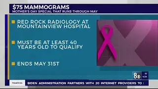 $75 Mammograms at Mountainview Hospital