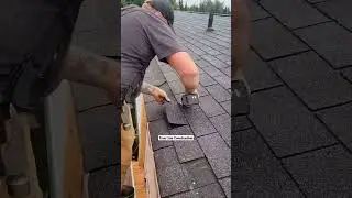 Cutting shingles with multi-tool. #shorts #roof #roofer #roofing #roofershelper #tools
