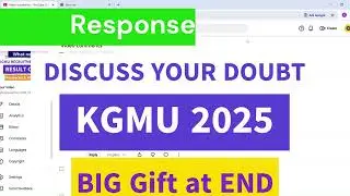 KGMU 2025 | All Doubts Cleared from Comments!