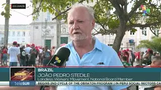 Leader of Landless Movement in Brazil expresses solidarity with Venezuela