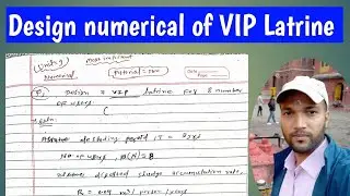 numerical of VIP latrine with 8 users | numerical solution of Ventilated improved pit (VIP) latrines