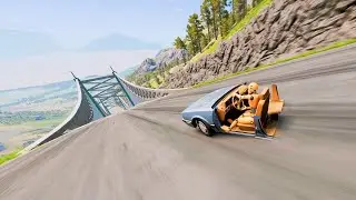 Full Throttle INSANE Long Downhill Mayhem! | BeamNG.drive Epic Crashes & Speed Test #4