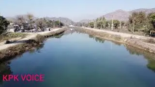 Beautiful view of machi canal mardan rustam