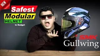 Safest Modular Helmet in Budget😍New SMK Gulwing | ECE 22.06 | Best Modular Flip Up Helmet in 6000