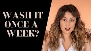 Wash your hair LESS often | How to train your hair to be less oily