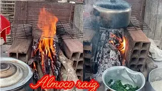 O SABOR DA SIMPLICIDADE :ALMOÇO NO FOGÃO ALENHA AQUI NA ROÇA PB.