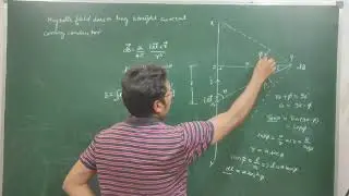 Magnetic Field Due To An Infinitely Long Straight Current Carrying Wire